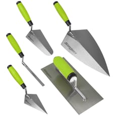 Siegen 5 Piece Soft Grip Brick and Plaster Trowel Set