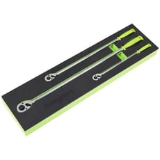 Siegen 3 Piece Combination Drive Extra Long Ratchet Set