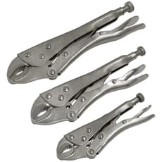 Siegen 3 Piece Locking Plier Set