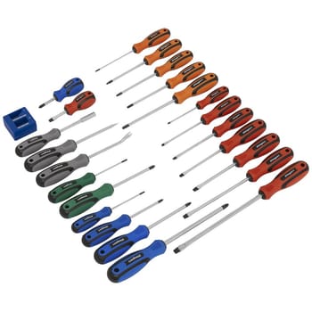 Siegen 24 Piece Soft Grip Screwdriver Set