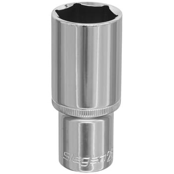 Siegen 1/2" Drive Deep Hexagon WallDrive Socket Metric