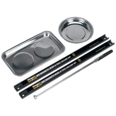 Siegen 5 Piece Magnetic Tray, Rail and Pick Up Tool Set