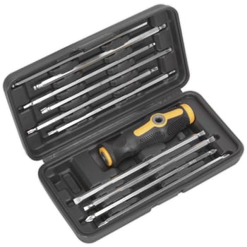Siegen 10 Piece Screwdriver Handle and Double Ended Screwdriver Bit Set