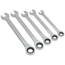 Siegen 5 Piece Combination Ratchet Spanner Set Metric