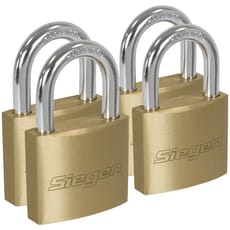 Siegen Brass Padlock Pack of 4