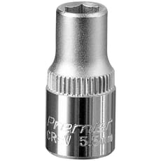 Sealey 1/4" Drive Hexagon WallDrive Socket Metric