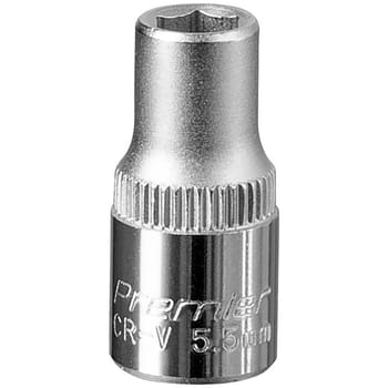 Sealey 1/4" Drive Hexagon WallDrive Socket Metric