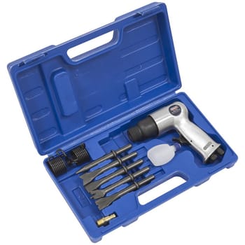 Sealey SA12/S Air Hammer Kit with Chisels Medium Stroke