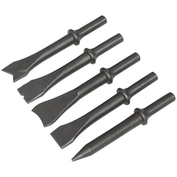 Sealey 5 Piece .401" Shank Air Hammer Chisel Set