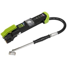 Sealey Airlite Eco Tyre Inflator and Twin Hold On Connector