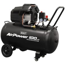 Sealey SAC10002 V-Twin Oil Free Direct Drive Air Compressor 100 Litre