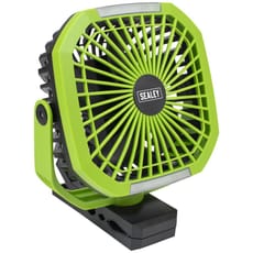 Sealey Portable Clip Fan with Worklight