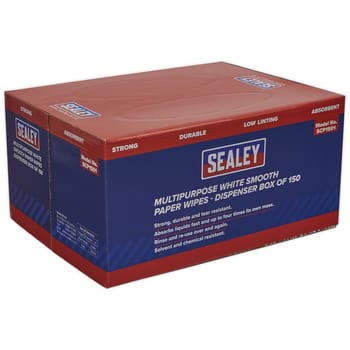 Sealey Smooth White Multi Purpose Paper Wipes