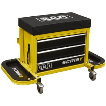 Sealey Mechanics Rolling Tool Box Seat Yellow