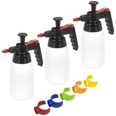 Sealey 3 Piece Solvents Pressure Sprayer Set and Colour Coded Caps