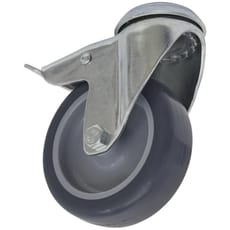 Sealey Bolt Hole Swivel Total Lock Castor Grey