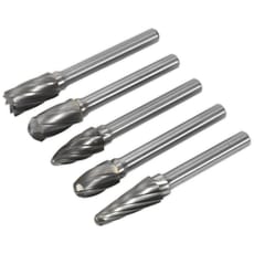 Sealey 5 Piece Tungsten Carbide Rotary Burr Set