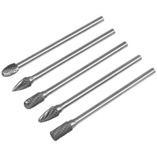 Sealey 5 Piece Extra Long Tungsten Carbide Rotary Burr Set
