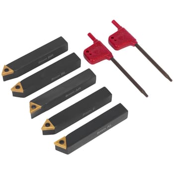 Sealey 5 Piece Indexable 8mm Turning Tool Set