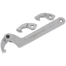 Sealey 4 Piece Adjustable Hook and Pin Wrench Set