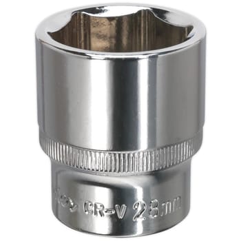 Sealey 1/2" Drive Hexagon WallDrive Socket Metric