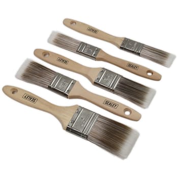 Sealey 5 Piece Synthetic Paint Brush Set