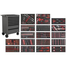 Sealey Superline Pro 7 Drawer Roller Cabinet and 305 Piece Tool Kit