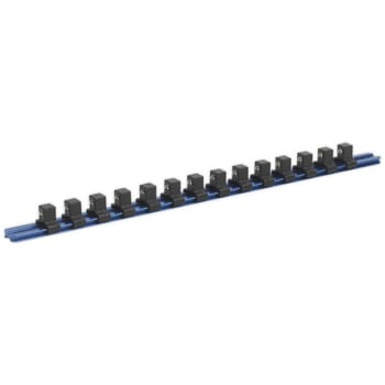 Sealey 1/2" Drive Aluminium Socket Retaining Rail 14 Clips