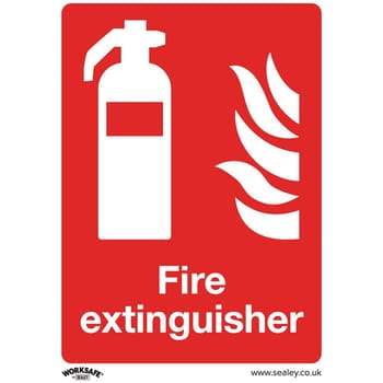 Sealey Self Adhesive Vinyl Fire Extinguisher Sign