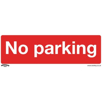 Sealey Rigid Plastic No Parking Sign