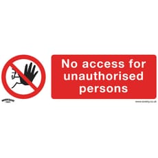 Sealey Self Adhesive Vinyl No Access Sign