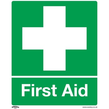 Sealey Rigid Plastic First Aid Sign