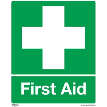 Sealey Self Adhesive Vinyl First Aid Sign