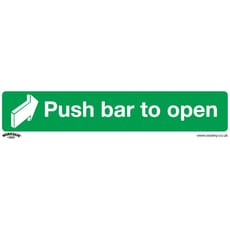 Sealey Rigid Plastic Push Bar To Open Sign