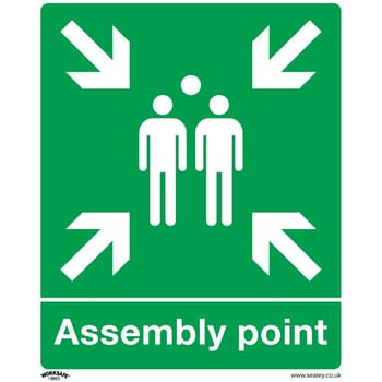 Sealey Rigid Plastic Assembly Point Sign