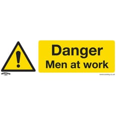 Sealey Self Adhesive Vinyl Danger Men At Work Sign