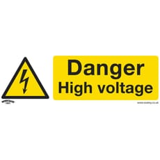 Sealey Self Adhesive Vinyl Danger High Voltage Sign