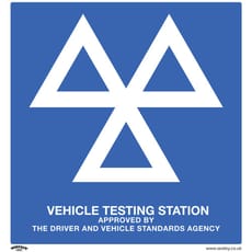 Sealey Rigid Plastic MOT Testing Station Sign