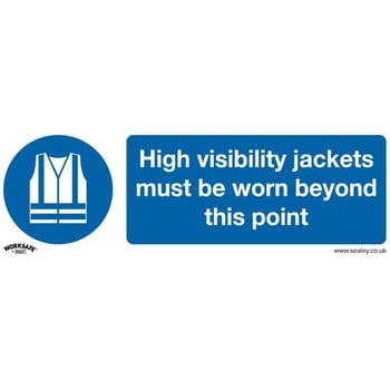 Sealey Self Adhesive Vinyl High Visibility Jackets Sign