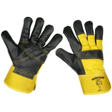 Sealey SSP13 Riggers Gloves Hide Palm
