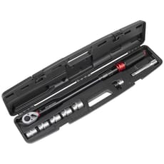 Sealey Premier Black 1/2" Drive Torque Wrench and Socket Set