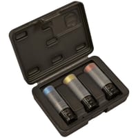 Sealey 3 Piece 1/2" Drive Ultra Power Impact Socket Set for Alloy Wheels 