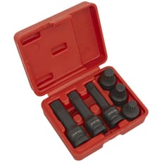 Sealey 6 Piece 1/2" Drive Impact Spline Socket Set