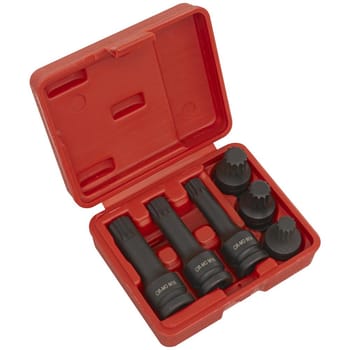 Sealey 6 Piece 1/2" Drive Impact Spline Socket Set