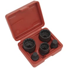 Sealey 5 Piece 1/2" Drive Impact Hub Nut Socket and Bit Set for VAG Vehicles