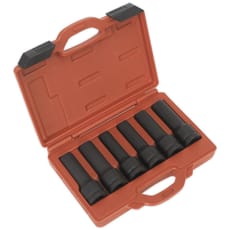 Sealey 6 Piece 3/4" Drive Deep Bi Hexagon and Torx Impact Socket Set