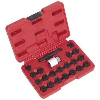 Sealey 22 Piece Locking Wheel Nut Key Set for Audi