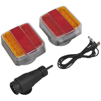 Sealey 2 Piece Wireless 13 Pin SMD LED Trailer Light Set