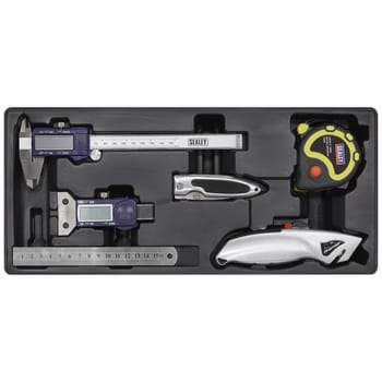 Sealey 6 Piece Measuring and Cutting Set in Module Tray
