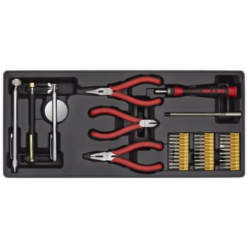 Sealey 38 Piece Precision and Pick Up Tool Set in Module Tray